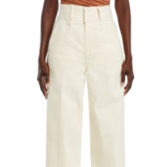 Paige Sasha Raw Edge Straight Jeans in Natural Blonde - size 27 - Picture 2 of 5